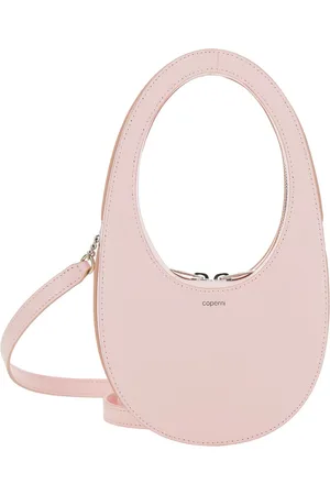 COPERNI Mini Swipe Pink Crossbody Bag With Embossed Logo And Removable Shoulder Strap In Leather Woman