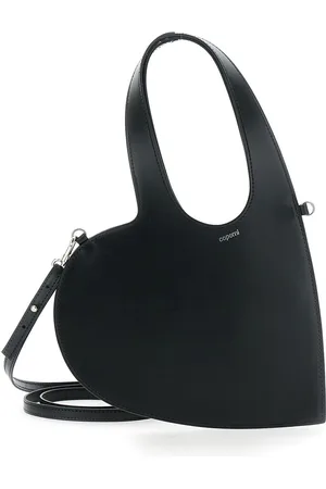 COPERNI Baby Heart Blaxk Heart Shaped Crossbody Bag With Adjustable And Removable Shoulder Strap In Leather Woman