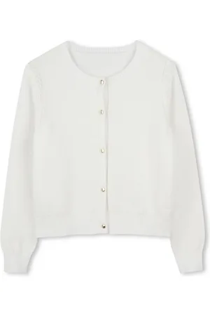 Chloé Cardigan With Round Neck And Front Button Closure In Cotton Girl