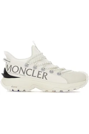 Moncler White Tech Fabric Trailgrip Lite 2 Sneakers