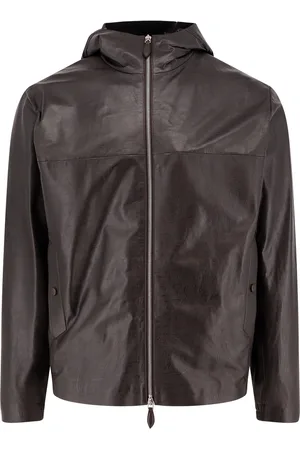 Berluti Scritto B-way Printed Leather Jacket