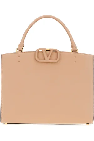 VALENTINO GARAVANI Skin Pink Leather Shopping Bag