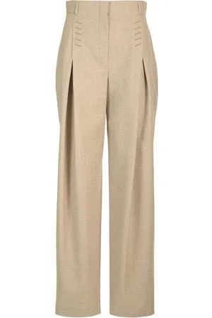 Fendi Micro Check Wool Trousers