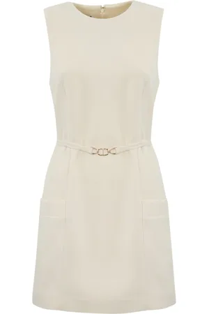 Twin-Set Fluid Crepe Tunic With Oval-t Belt