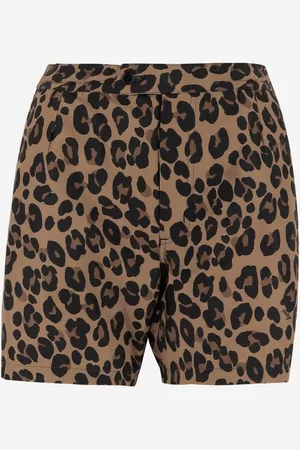 Aspesi Nylon Short Pants With Leo Pattern