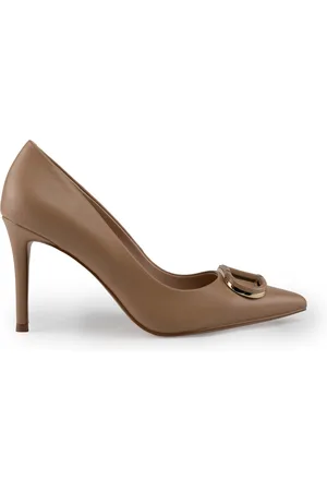 Twin-Set Leather Pumps With Oval-t Logo