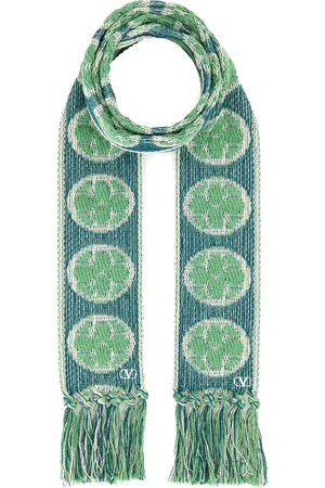 VALENTINO GARAVANI Embroidered Cotton Blend Antibes Scarf