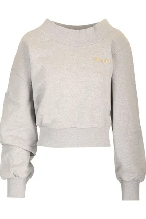 The Attico Cropped Sweatshirt Double American Fleece