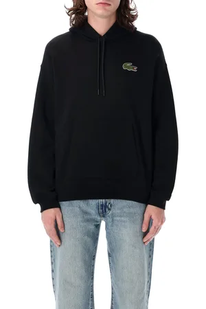 Lacoste Loose Fit Badge Accent Hoodie