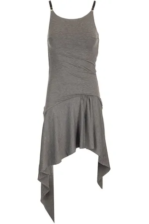 The Attico Mini Skater Spaghetti Strap Dress Jersey
