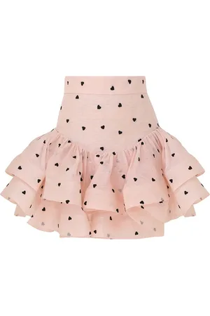 ZIMMERMANN Crush Flip Mini Skirt In Hearts