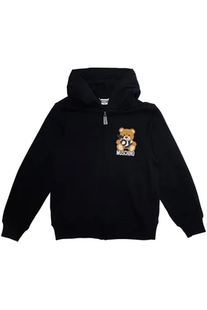 Moschino Hoodie With Teddy Bear Print On The Front In Cotton Boy