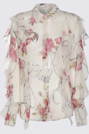 BLUMARINE White Silk Shirt