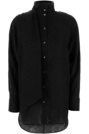 Salvatore Ferragamo Black Silk Shirt