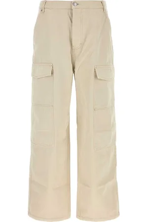 Ami Sand Denim Wide-leg Jeans