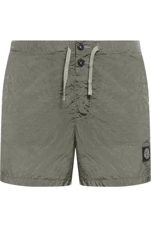 Stone Island Compass Patch Mid-rise Swim Shorts