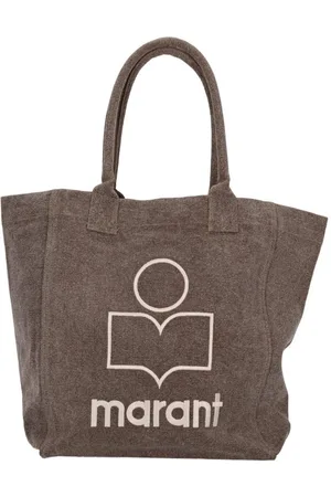 Marant Etoile Yenky Logo Embroidered Tote Bag