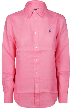 Ralph Lauren Logo Embroidered Curved Hem Polo Shirt