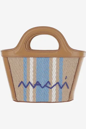 Marni Beige Cotton Totes