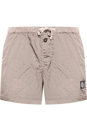 Stone Island Compass Patch Mid-rise Swim Shorts