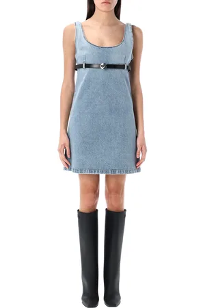 COPERNI Belted Denim Mini Dress