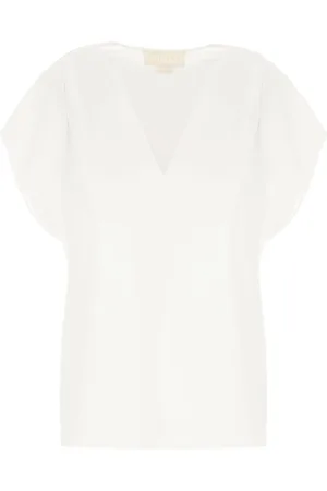 GENNY White Polyester Blouse