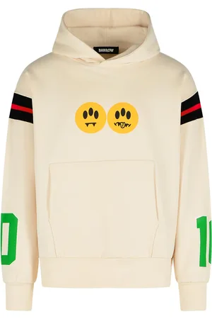 BARROW Coach Ivory Cotton Sweatshirt