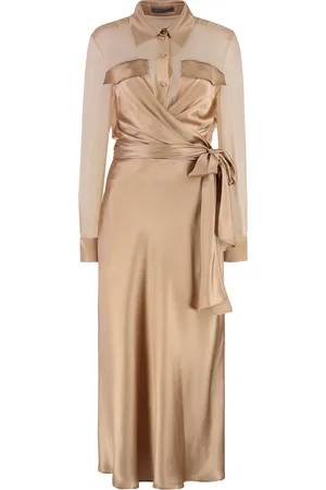 Alberta Ferretti Satin Dress