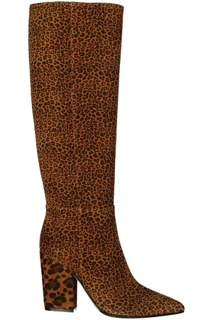 Sergio Rossi Leopard-print Leather Boots