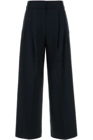 Max Mara Midnight Wool Nichols Palazzo Pant