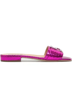 Sergio Rossi Leather Flat Sandals