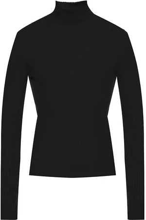 Balenciaga Cashmere Blend Rib Knit Turtleneck