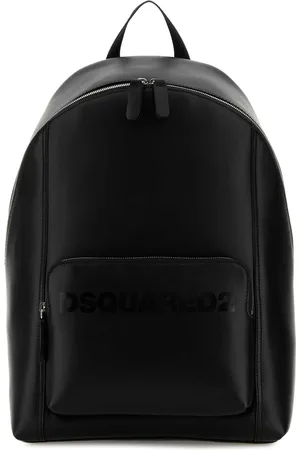 Dsquared2 Black Leather Backpack