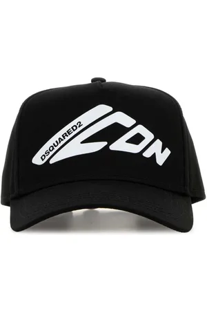 Dsquared2 Black Cotton Baseball Cap