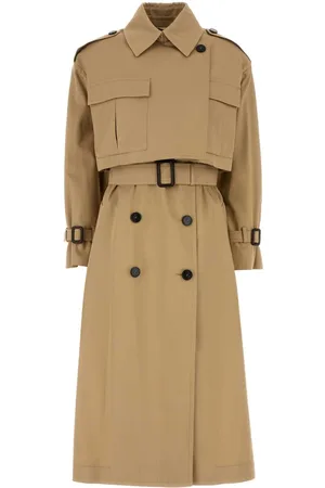 Max Mara Camel Twill Vivetta Trench Coat