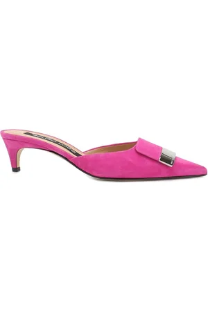 Sergio Rossi Leather Mules