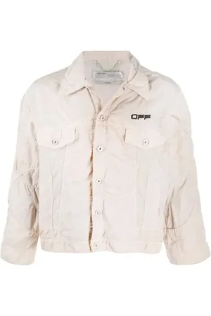 OFF-WHITE Logo Windbreaker Bomber Jacket