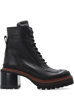 See by Chloé Mahalia Leather Lace-up Boots