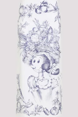 Moschino Printed Pencil Skirt