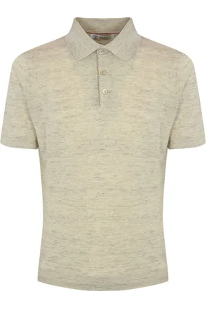 Brunello Cucinelli Polo Shirt In Linen And Cotton