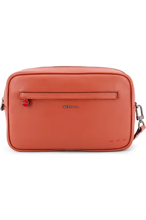 Kiton Leather Clutch With Metal Logo