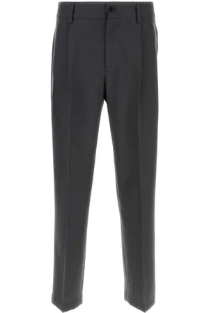 Dolce & Gabbana Dark Grey Wool Blend Pant