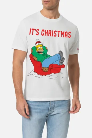 MC2 SAINT BARTH Winter Cotton T-shirt Arnott With Homer Relax Print The Simpson Special Edition