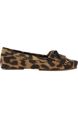 PARIS TEXAS Leopard Print Indiana Loafers