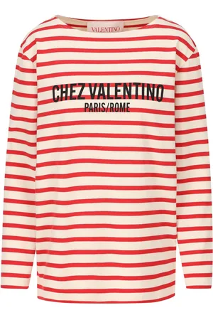 VALENTINO GARAVANI Striped Crewneck Top