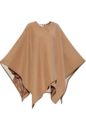 Salvatore Ferragamo Nadir Print Reversible Cape