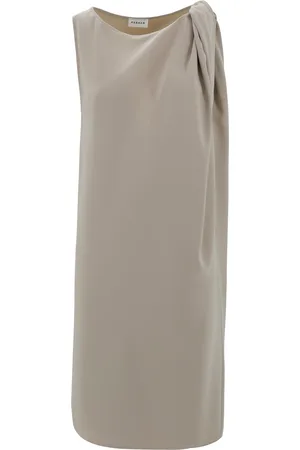 PAROSH Midi Dress With Crossover