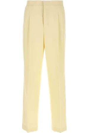 Ami Pastel Yellow Wool Pant
