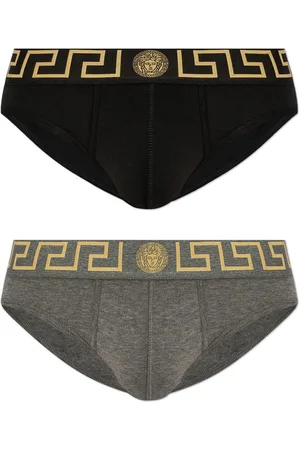 VERSACE Greca-detailed Pack Of Two Boxer Briefs