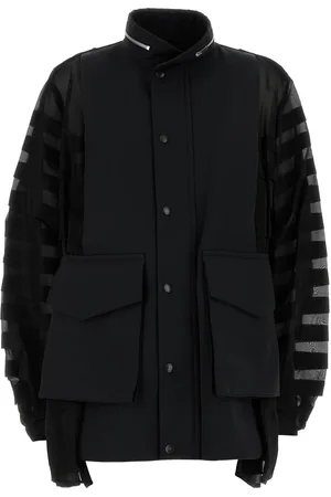 SACAI Grosgrain Bonding X Silk Organdy Blouson